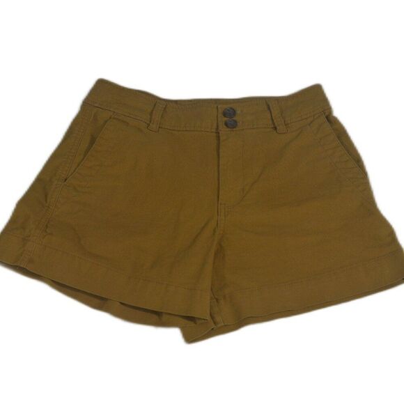 A New Day Brown Flat Front Shorts Women’s Size 4 - Picture 1 of 5